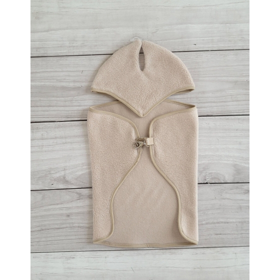 Set for Hobby Horse A3: Fleece blanket + earmuffs - beige