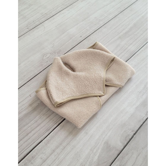 Set for Hobby Horse A3: Fleece blanket + earmuffs - beige