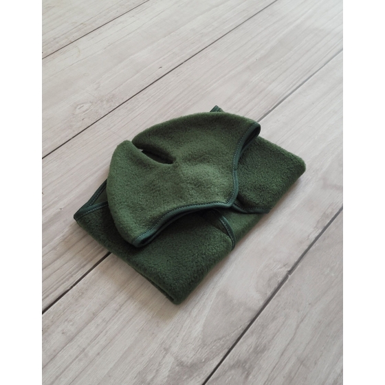 Set for Hobby Horse A3: Fleece blanket + earmuffs - bottle green