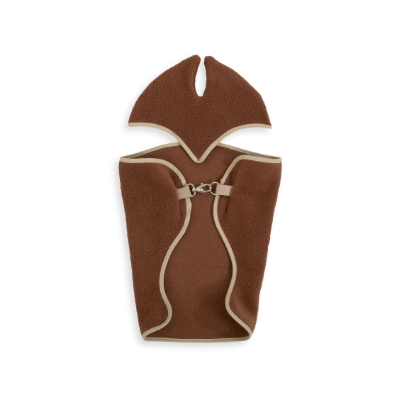 Set for Hobby Horse A3: Fleece blanket + earmuffs - brown