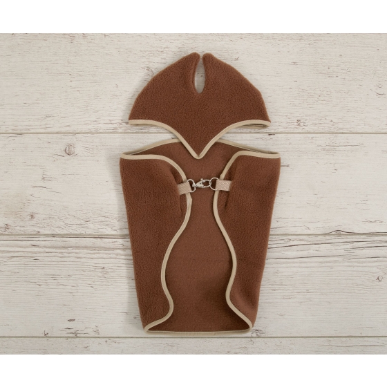 Set for Hobby Horse A3: Fleece blanket + earmuffs - brown
