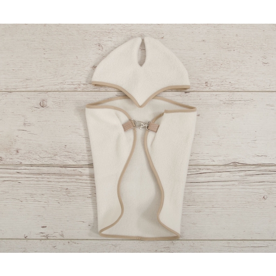 Set for Hobby Horse A3: Fleece blanket + earmuffs - cream