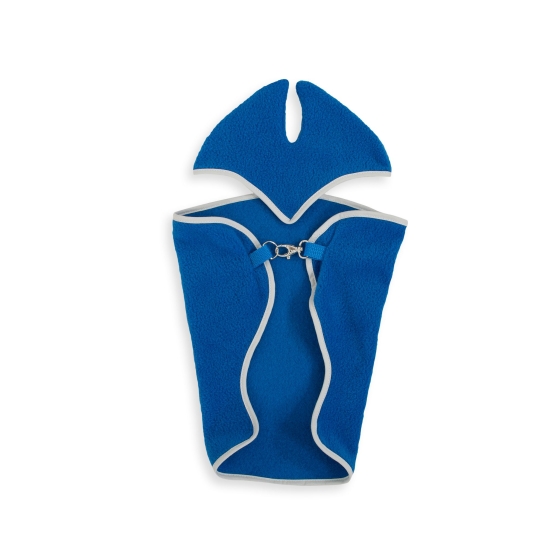 Set for Hobby Horse A3: Fleece blanket + earmuffs - dark blue