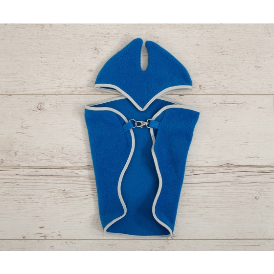Set for Hobby Horse A3: Fleece blanket + earmuffs - dark blue