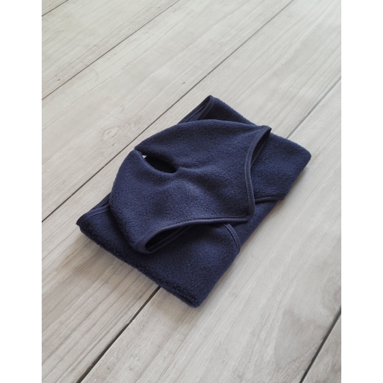 Set for Hobby Horse A3: Fleece blanket + earmuffs - denim