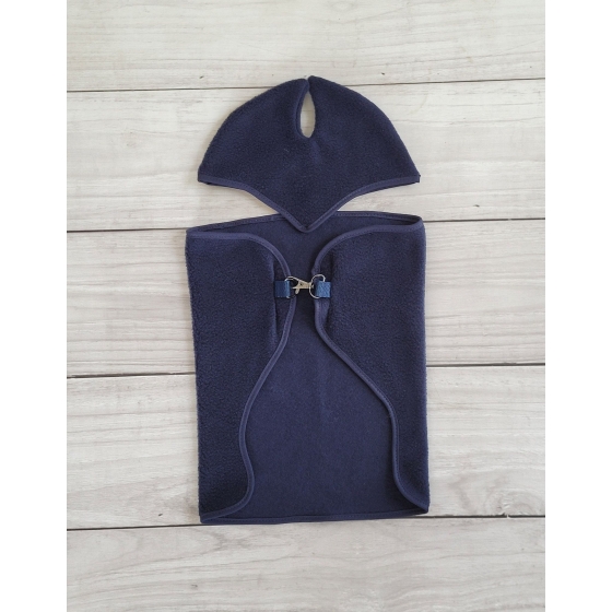 Set for Hobby Horse A3: Fleece blanket + earmuffs - denim