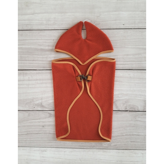 Set for Hobby Horse A3: Fleece blanket + earmuffs - ginger