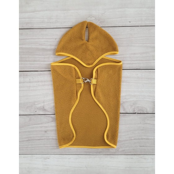 Set for Hobby Horse A3: Fleece blanket + earmuffs - honey yellow