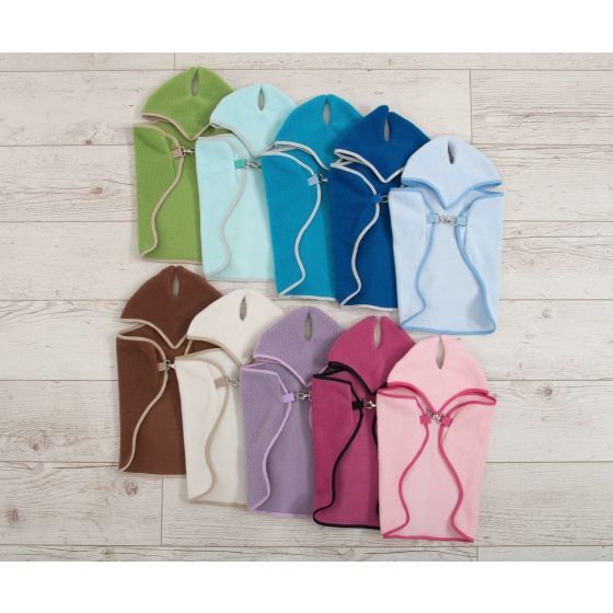Set for Hobby Horse A3: Fleece blanket + earmuffs - light mint