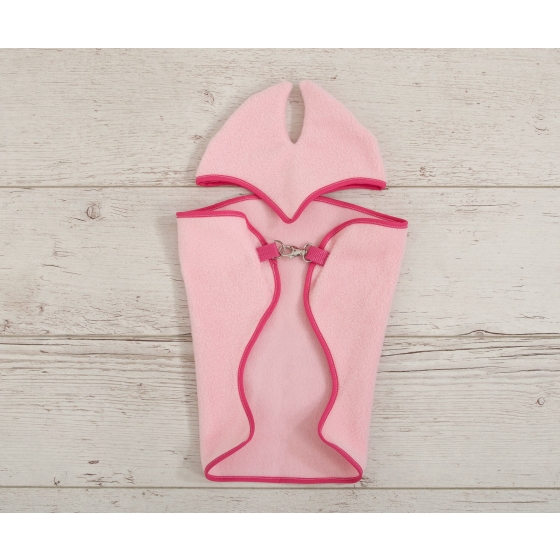 Set for Hobby Horse A3: Fleece blanket + earmuffs - light pink
