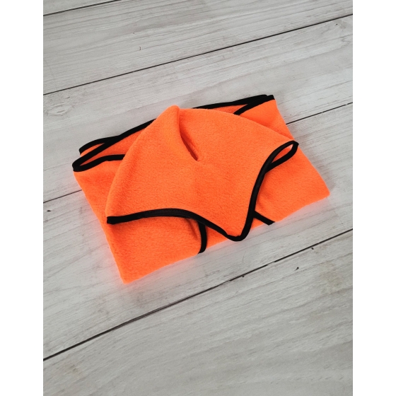 Set for Hobby Horse A3: Fleece blanket + earmuffs - neon orange