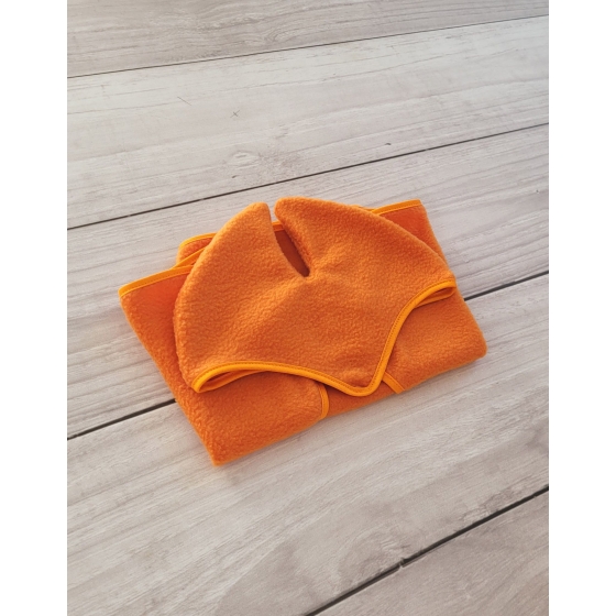 Set for Hobby Horse A3: Fleece blanket + earmuffs - orange