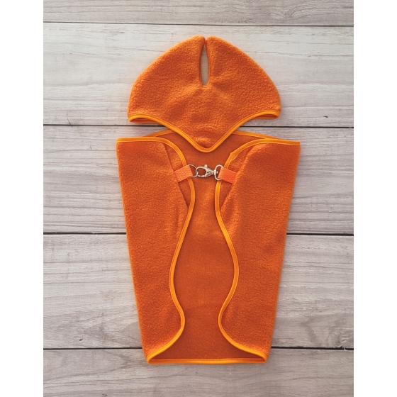 Set for Hobby Horse A3: Fleece blanket + earmuffs - orange