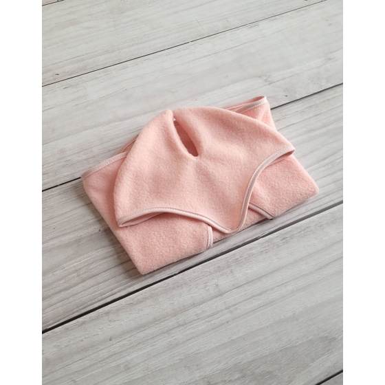 Set for Hobby Horse A3: Fleece blanket + earmuffs - powder pink