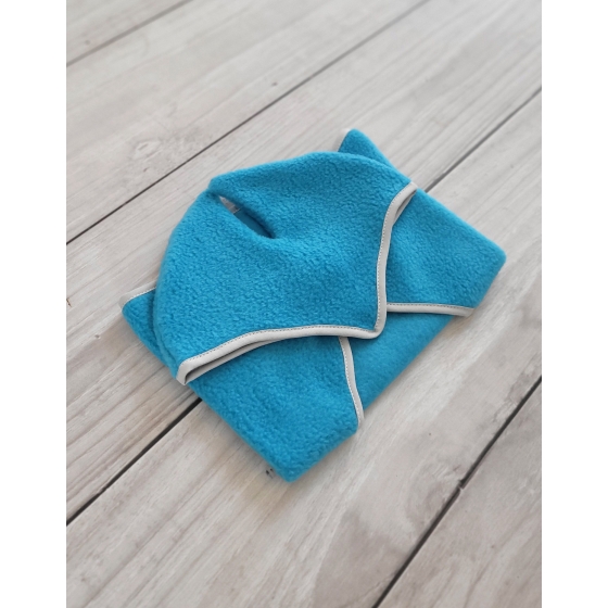 Set for Hobby Horse A3: Fleece blanket + earmuffs - turquoise