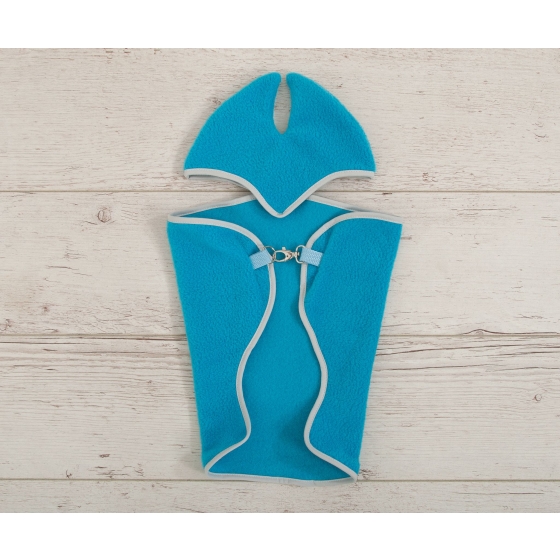 Set for Hobby Horse A3: Fleece blanket + earmuffs - turquoise