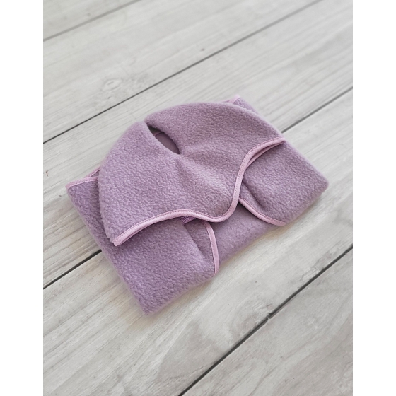 Set for Hobby Horse A3: Fleece blanket + earmuffs - violet