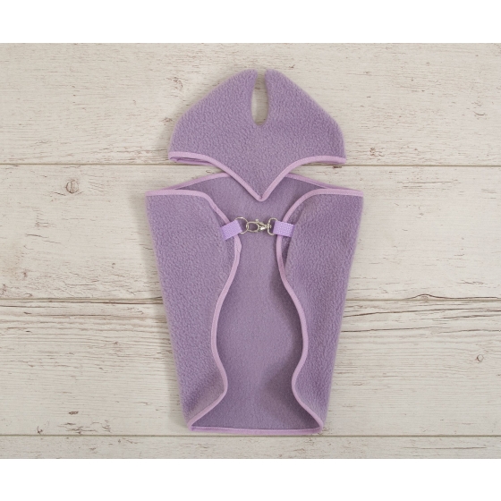 Set for Hobby Horse A3: Fleece blanket + earmuffs - violet