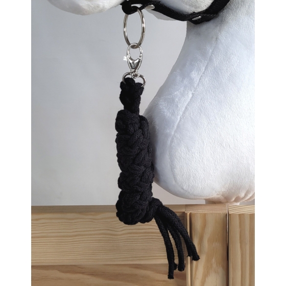 Set for Hobby Horse: the halter A3 + Tether made of cord - black