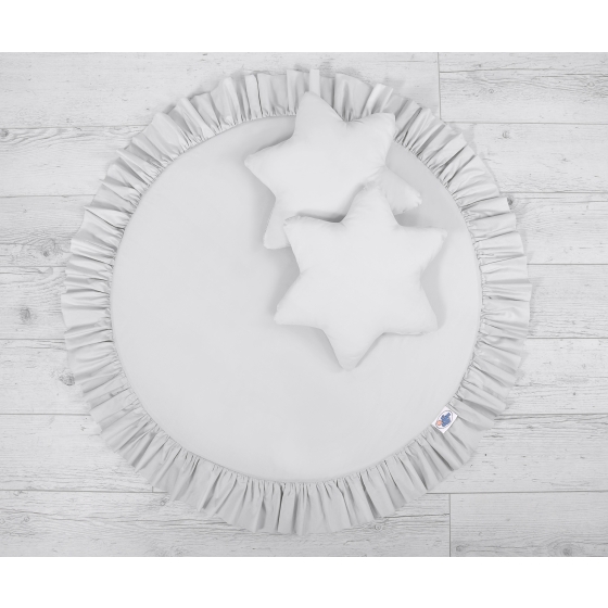 Set: Hanging canopy play mat pillows - grey