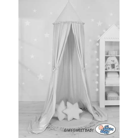 Set: Hanging canopy play mat pillows - grey