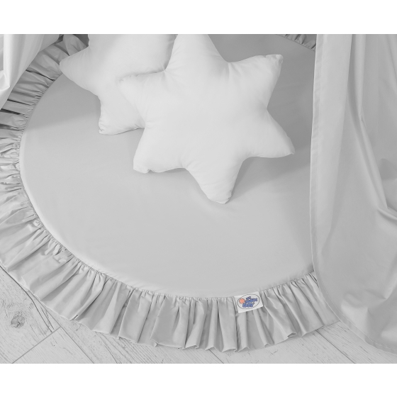 Set: Hanging canopy play mat pillows - grey