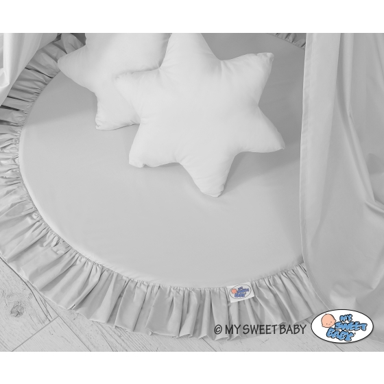 Set: Hanging canopy play mat pillows - grey