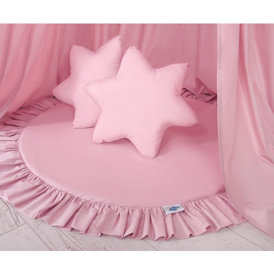 Set: Hanging canopy + Floor play mat + pillows - pink