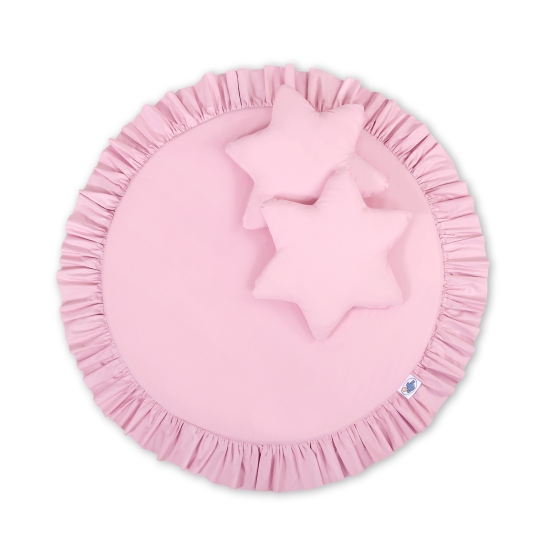 Set: Hanging canopy + Floor play mat + pillows - pink
