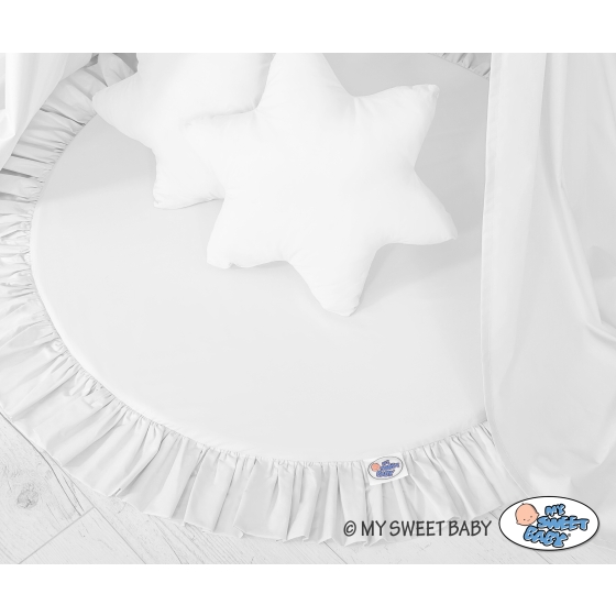 Set: Hanging canopy + Floor play mat + pillows - white