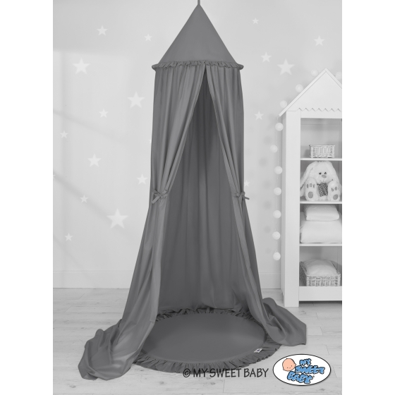 Set: Hanging canopy + Floor play mat- anthracite