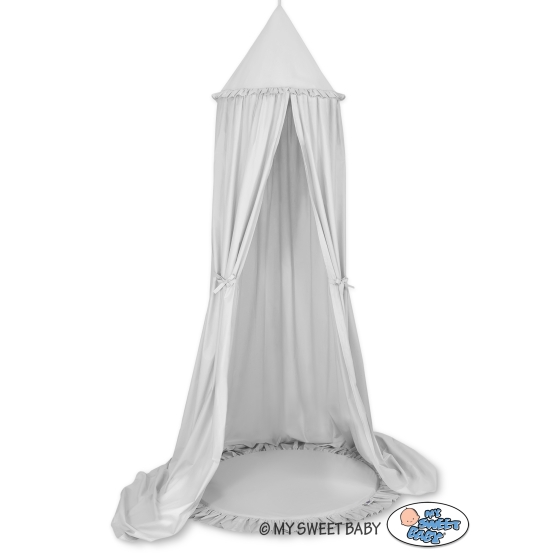 Set: Hanging canopy + Floor play mat- gray