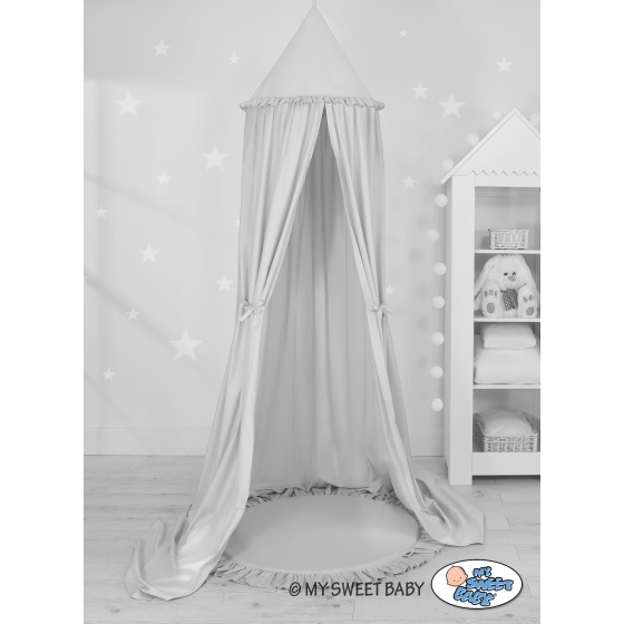 Set: Hanging canopy + Floor play mat- gray