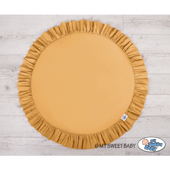 Set: Hanging canopy + Floor play mat- honey yellow