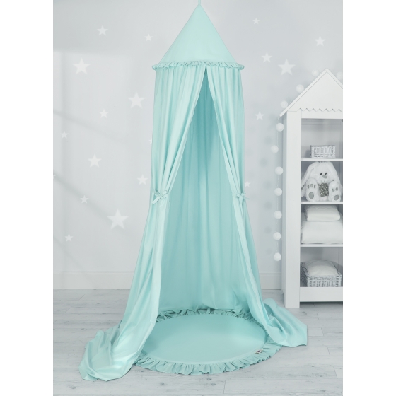 Set: Hanging canopy + Floor play mat- mint