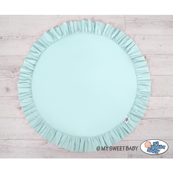 Set: Hanging canopy + Floor play mat- mint