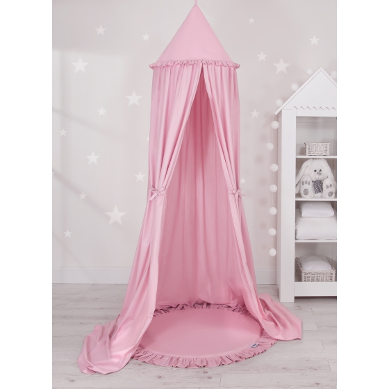 Set: Hanging canopy + Floor play mat- pink