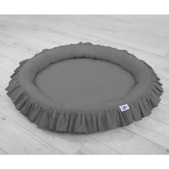 Set: Hanging canopy + Nest with flounce- anthracite