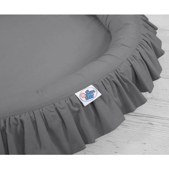 Set: Hanging canopy + Nest with flounce- anthracite