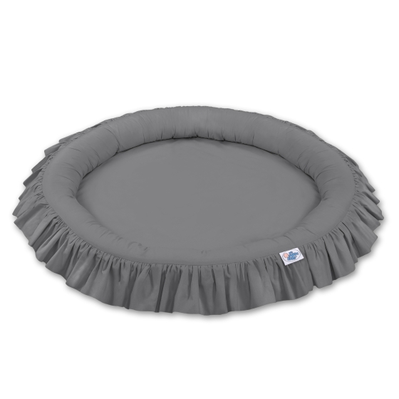 Set: Hanging canopy + Nest with flounce- anthracite