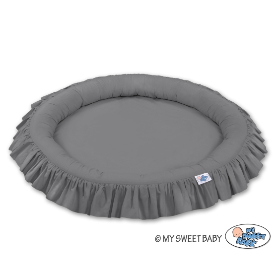 Set: Hanging canopy + Nest with flounce- anthracite