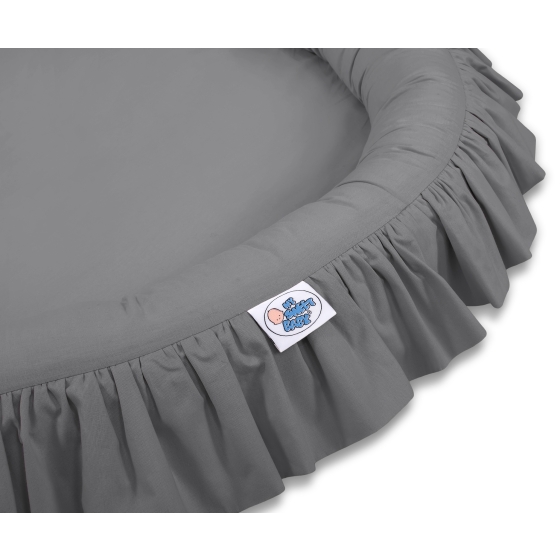 Set: Hanging canopy + Nest with flounce- anthracite