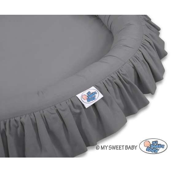 Set: Hanging canopy + Nest with flounce- anthracite