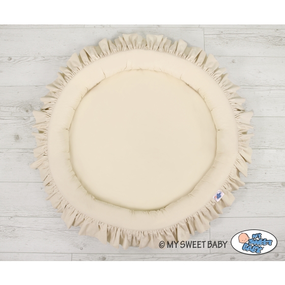 Set: Hanging canopy + Nest with flounce- beige