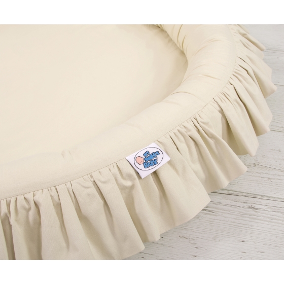 Set: Hanging canopy + Nest with flounce- beige