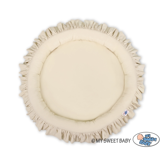 Set: Hanging canopy + Nest with flounce- beige