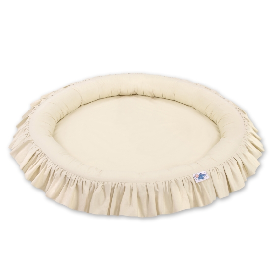 Set: Hanging canopy + Nest with flounce- beige