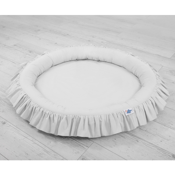 Set: Hanging canopy + Nest with flounce- gray