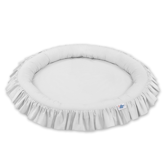 Set: Hanging canopy + Nest with flounce- gray