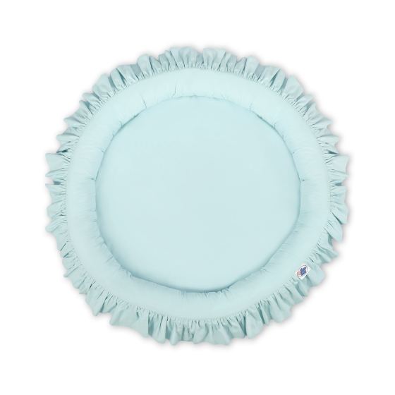 Set: Hanging canopy + Nest with flounce- mint